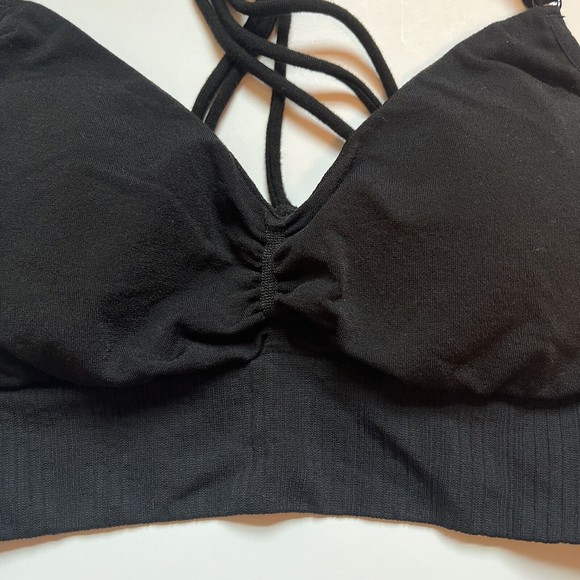 Athleta Women's SMALL Padded Black Sports Bra, amazing condition - Picture 2 of 4
